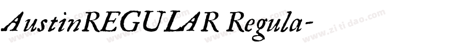 AustinREGULAR Regula字体转换